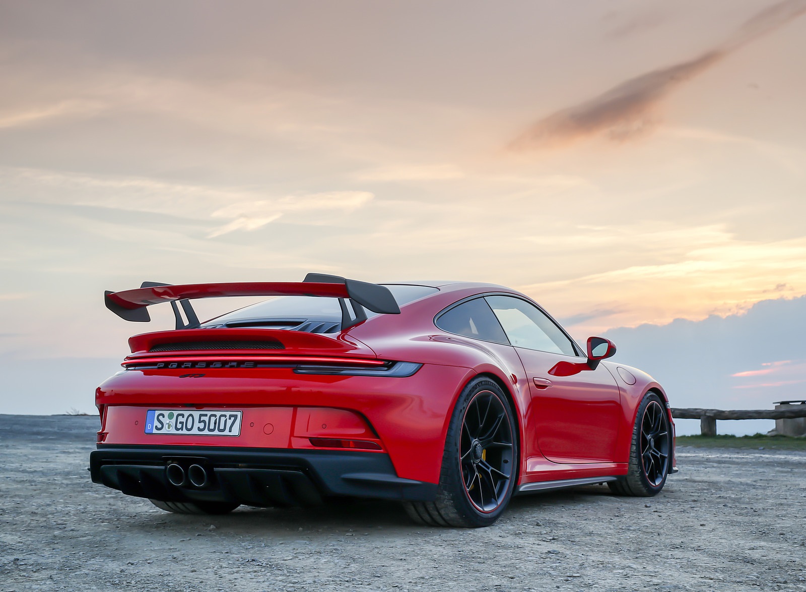 2022 Porsche 911 GT3 (Color: Guards Red) Rear Three-Quarter Wallpapers #37 of 247