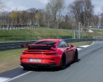 2022 Porsche 911 GT3 (Color: Guards Red) Rear Three-Quarter Wallpapers 150x120