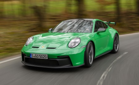 2022 Porsche 911 GT3 (Color: Python Green) Front Three-Quarter Wallpapers 450x275 (156)