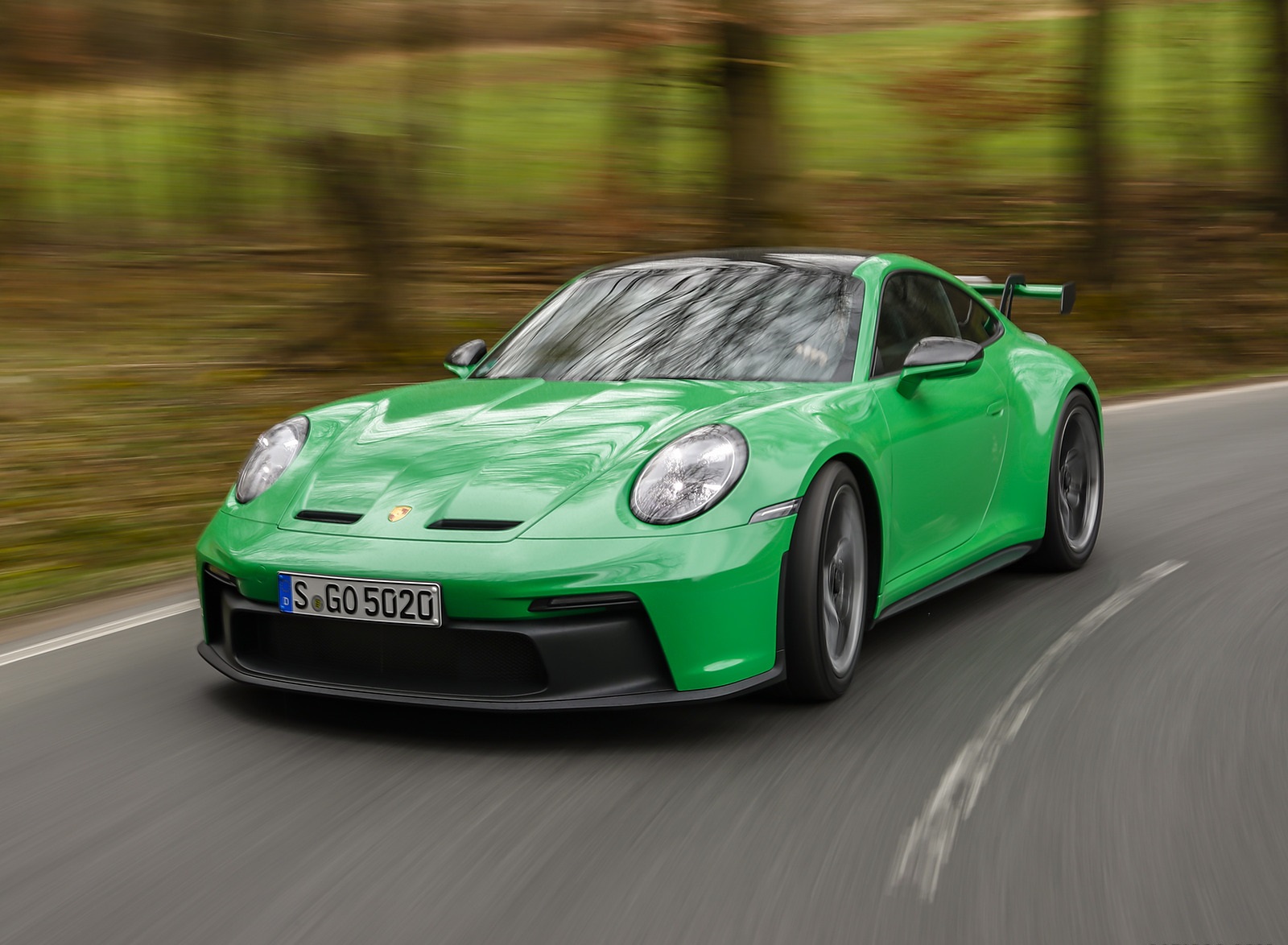 2022 Porsche 911 GT3 (Color: Python Green) Front Three-Quarter Wallpapers #156 of 247