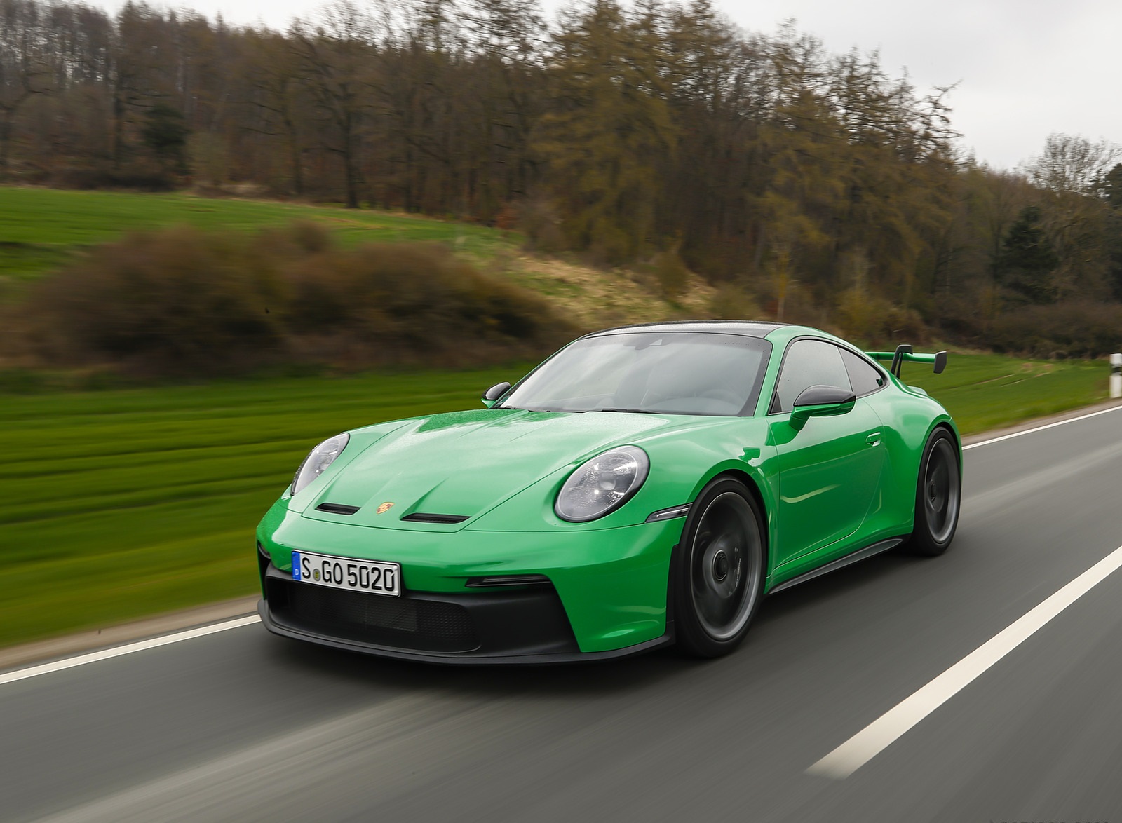 2022 Porsche 911 GT3 (Color: Python Green) Front Three-Quarter Wallpapers #157 of 247