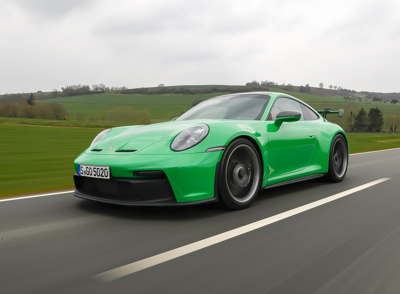 2022 Porsche 911 GT3 (Color: Python Green) Front Three-Quarter Wallpapers #158 of 247