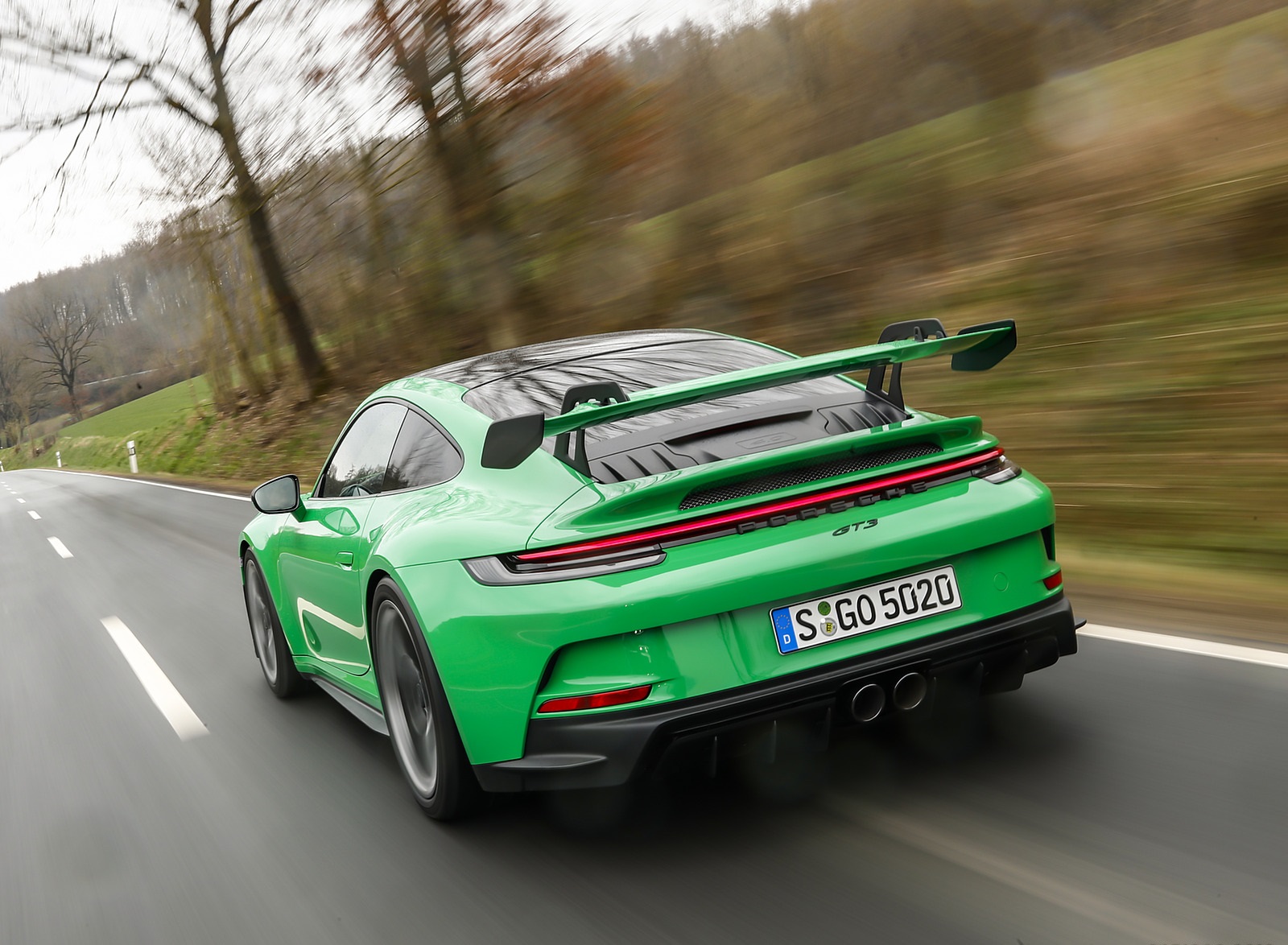 2022 Porsche 911 GT3 (Color: Python Green) Rear Wallpapers #164 of 247