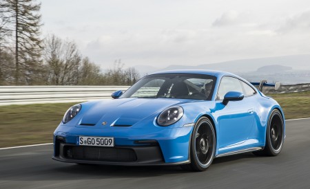 2022 Porsche 911 GT3 (Color: Shark Blue) Front Three-Quarter Wallpapers  450x275 (108)