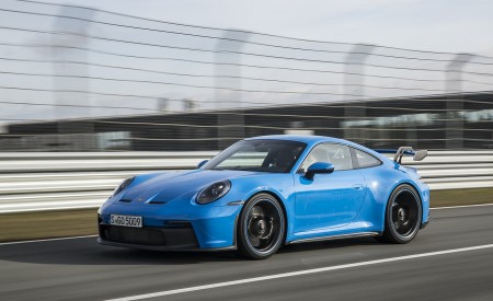 2022 Porsche 911 GT3 (Color: Shark Blue) Front Three-Quarter Wallpapers 450x275 (121)