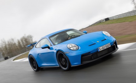 2022 Porsche 911 GT3 (Color: Shark Blue) Front Three-Quarter Wallpapers 450x275 (111)