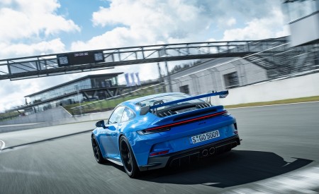 2022 Porsche 911 GT3 (Color: Shark Blue) Rear Three-Quarter Wallpapers 450x275 (122)