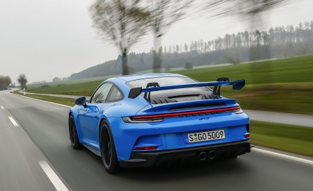 2022 Porsche 911 GT3 (Color: Shark Blue) Rear Three-Quarter Wallpapers 450x275 (101)