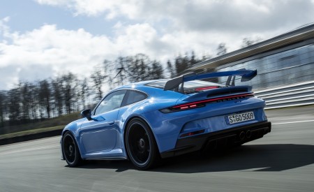 2022 Porsche 911 GT3 (Color: Shark Blue) Rear Three-Quarter Wallpapers 450x275 (123)