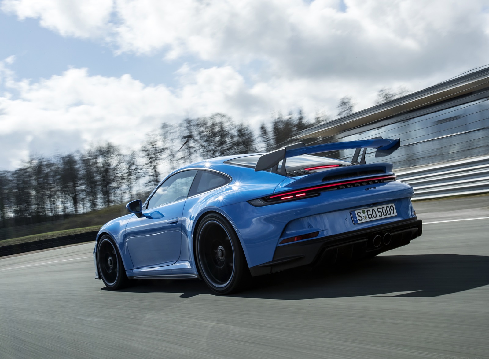 2022 Porsche 911 GT3 (Color: Shark Blue) Rear Three-Quarter Wallpapers #123 of 247