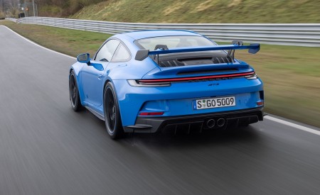 2022 Porsche 911 GT3 (Color: Shark Blue) Rear Three-Quarter Wallpapers  450x275 (102)