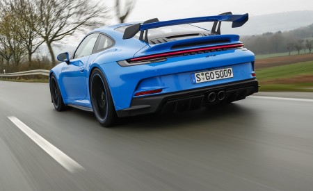 2022 Porsche 911 GT3 (Color: Shark Blue) Rear Three-Quarter Wallpapers 450x275 (97)