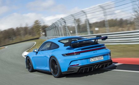 2022 Porsche 911 GT3 (Color: Shark Blue) Rear Three-Quarter Wallpapers 450x275 (124)