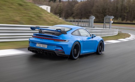 2022 Porsche 911 GT3 (Color: Shark Blue) Rear Three-Quarter Wallpapers 450x275 (103)