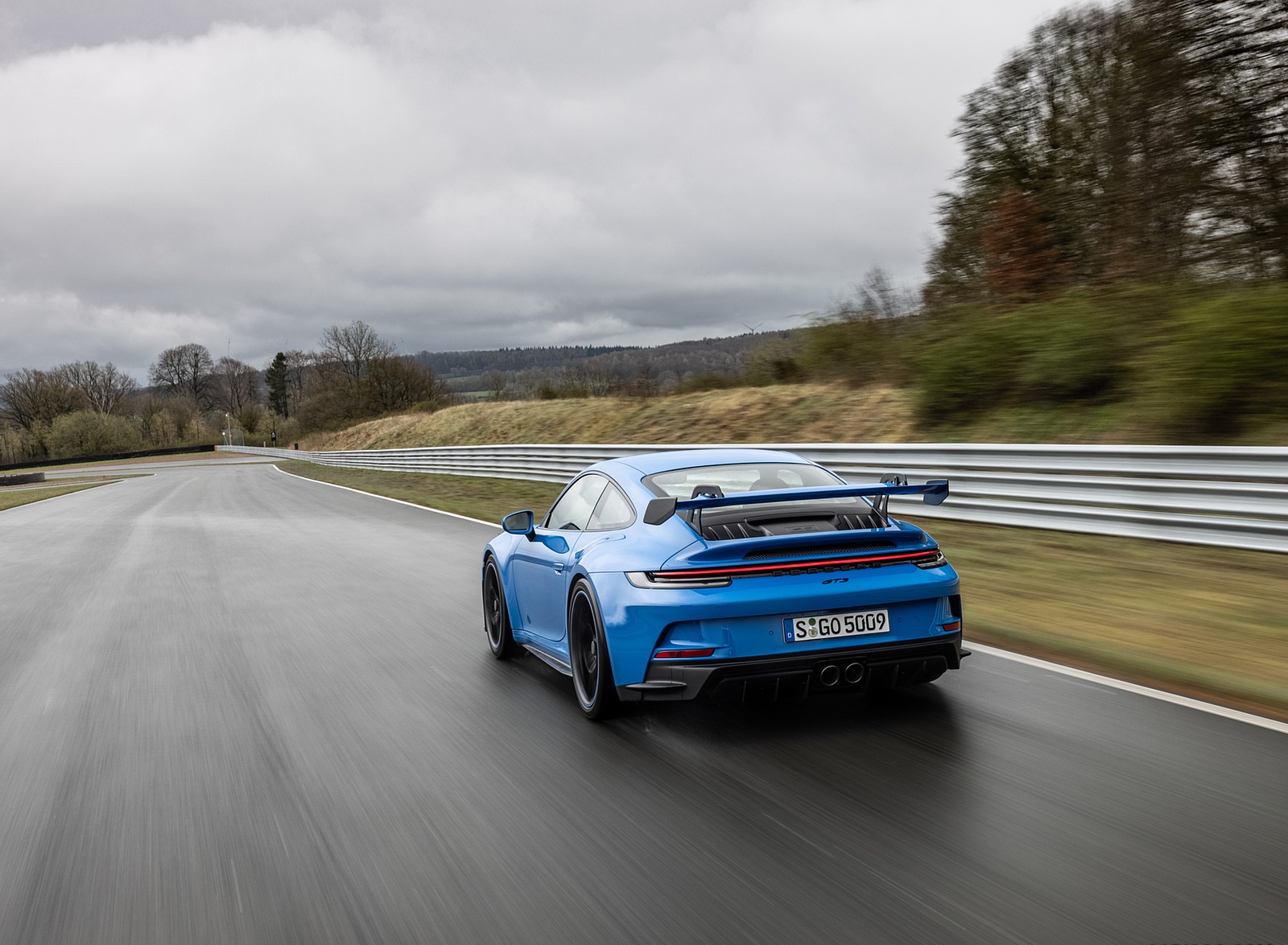 2022 Porsche 911 GT3 (Color: Shark Blue) Rear Three-Quarter Wallpapers #104 of 247