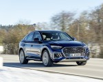 2021 Audi Q5 Sportback TFSI e (Color: Navarra Blue) Front Three-Quarter Wallpapers 150x120 (2)