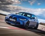 2021 BMW M3 Sedan Competition (Color: Frozen Portimao Blue Metallic) Front Three-Quarter Wallpapers 150x120 (28)