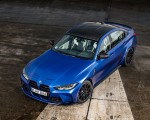 2021 BMW M3 Sedan Competition (Color: Frozen Portimao Blue Metallic) Front Three-Quarter Wallpapers 150x120