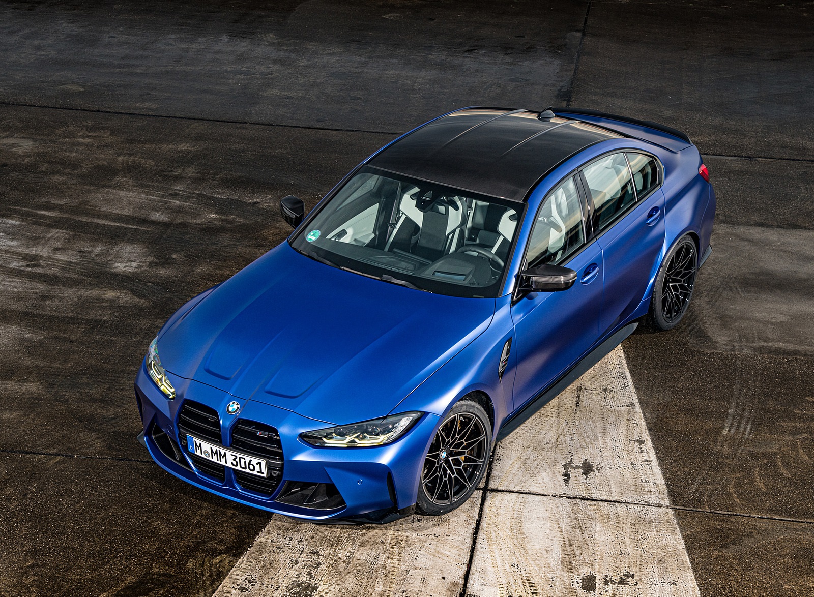 2021 BMW M3 Sedan Competition (Color: Frozen Portimao Blue Metallic) Front Three-Quarter Wallpapers #66 of 268