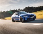 2021 BMW M3 Sedan Competition (Color: Frozen Portimao Blue Metallic) Front Three-Quarter Wallpapers 150x120