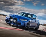 2021 BMW M3 Sedan Competition (Color: Frozen Portimao Blue Metallic) Front Three-Quarter Wallpapers 150x120 (29)