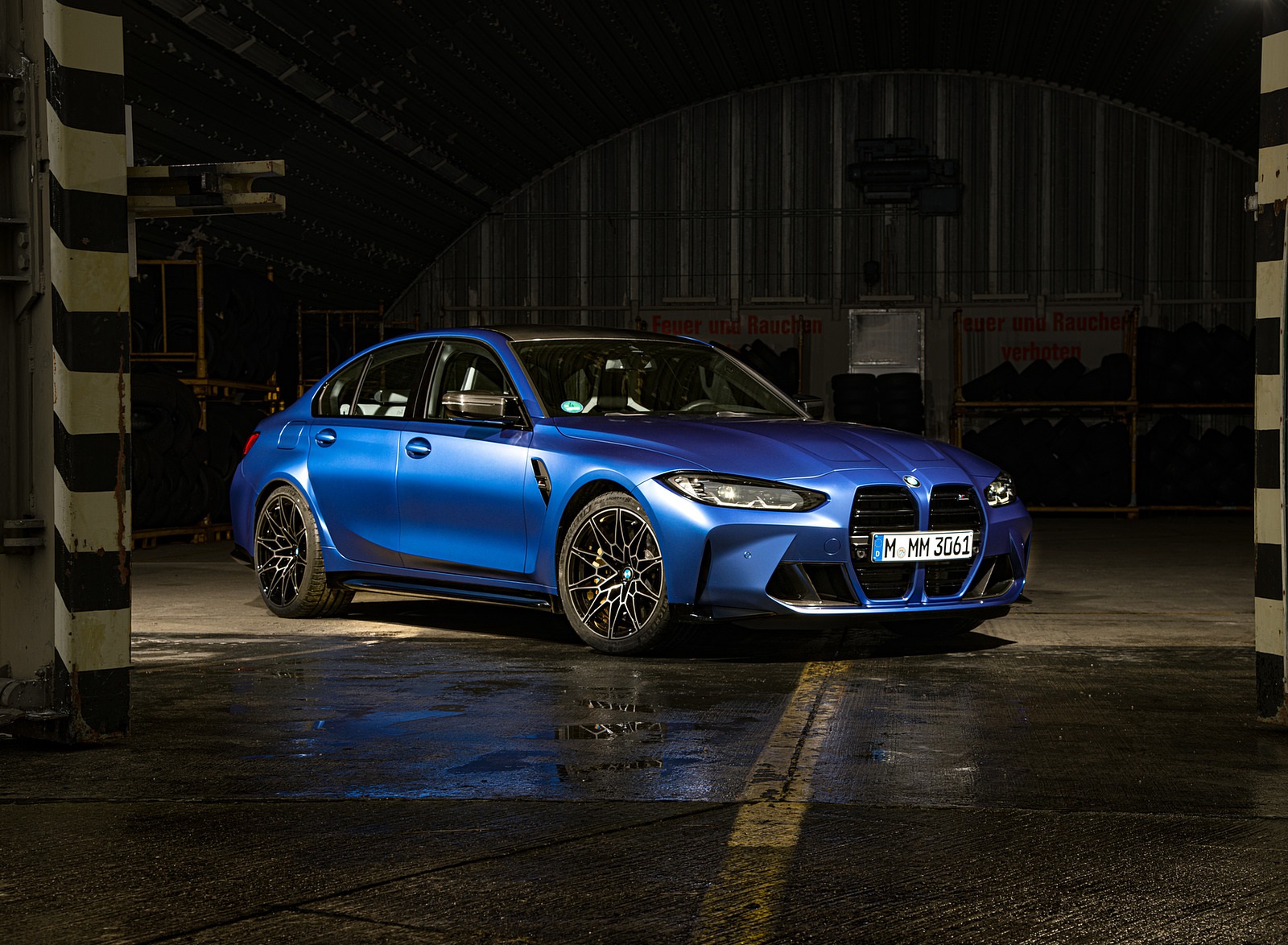 2021 BMW M3 Sedan Competition (Color: Frozen Portimao Blue Metallic) Front Three-Quarter Wallpapers #78 of 268