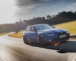 2021 BMW M3 Sedan Competition (Color: Frozen Portimao Blue Metallic) Front Three-Quarter Wallpapers 150x120