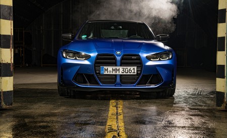 2021 BMW M3 Sedan Competition (Color: Frozen Portimao Blue Metallic) Front Wallpapers 450x275 (80)