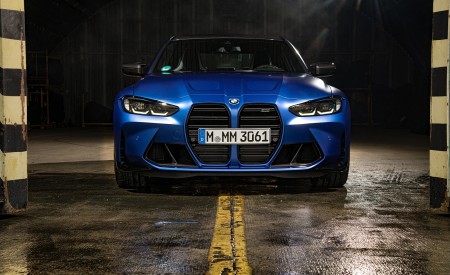 2021 BMW M3 Sedan Competition (Color: Frozen Portimao Blue Metallic) Front Wallpapers 450x275 (81)