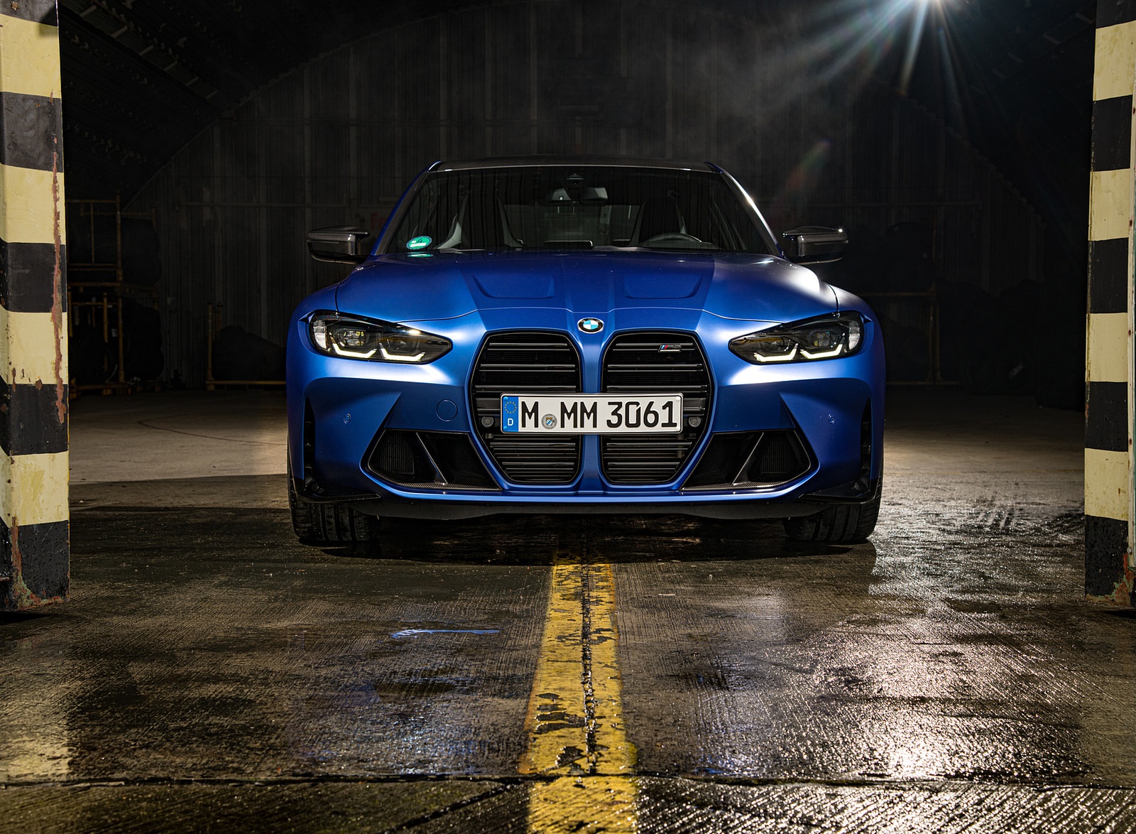 2021 BMW M3 Sedan Competition (Color: Frozen Portimao Blue Metallic) Front Wallpapers #81 of 268