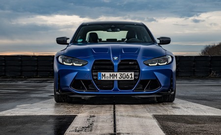 2021 BMW M3 Sedan Competition (Color: Frozen Portimao Blue Metallic) Front Wallpapers 450x275 (70)