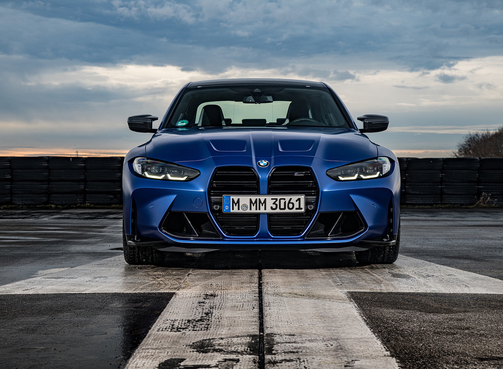2021 BMW M3 Sedan Competition (Color: Frozen Portimao Blue Metallic) Front Wallpapers #70 of 268