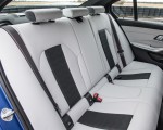2021 BMW M3 Sedan Competition (Color: Frozen Portimao Blue Metallic) Interior Rear Seats Wallpapers 150x120