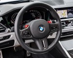 2021 BMW M3 Sedan Competition (Color: Frozen Portimao Blue Metallic) Interior Steering Wheel Wallpapers 150x120