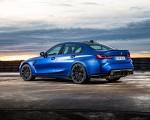 2021 BMW M3 Sedan Competition (Color: Frozen Portimao Blue Metallic) Rear Three-Quarter Wallpapers 150x120 (71)