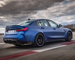 2021 BMW M3 Sedan Competition (Color: Frozen Portimao Blue Metallic) Rear Three-Quarter Wallpapers 150x120 (47)