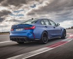 2021 BMW M3 Sedan Competition (Color: Frozen Portimao Blue Metallic) Rear Three-Quarter Wallpapers 150x120