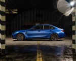 2021 BMW M3 Sedan Competition (Color: Frozen Portimao Blue Metallic) Side Wallpapers 150x120