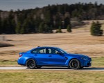 2021 BMW M3 Sedan Competition (Color: Frozen Portimao Blue Metallic) Side Wallpapers 150x120