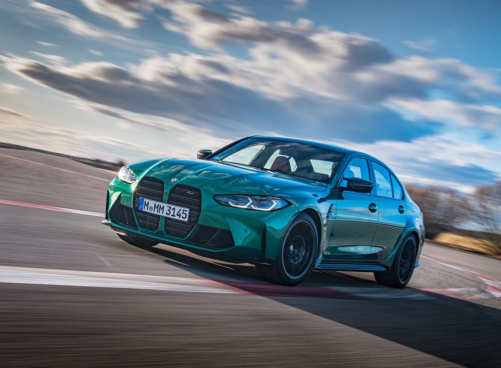 2021 BMW M3 Sedan Competition (Color: Isle of Men Green) Front Three-Quarter Wallpapers #118 of 268