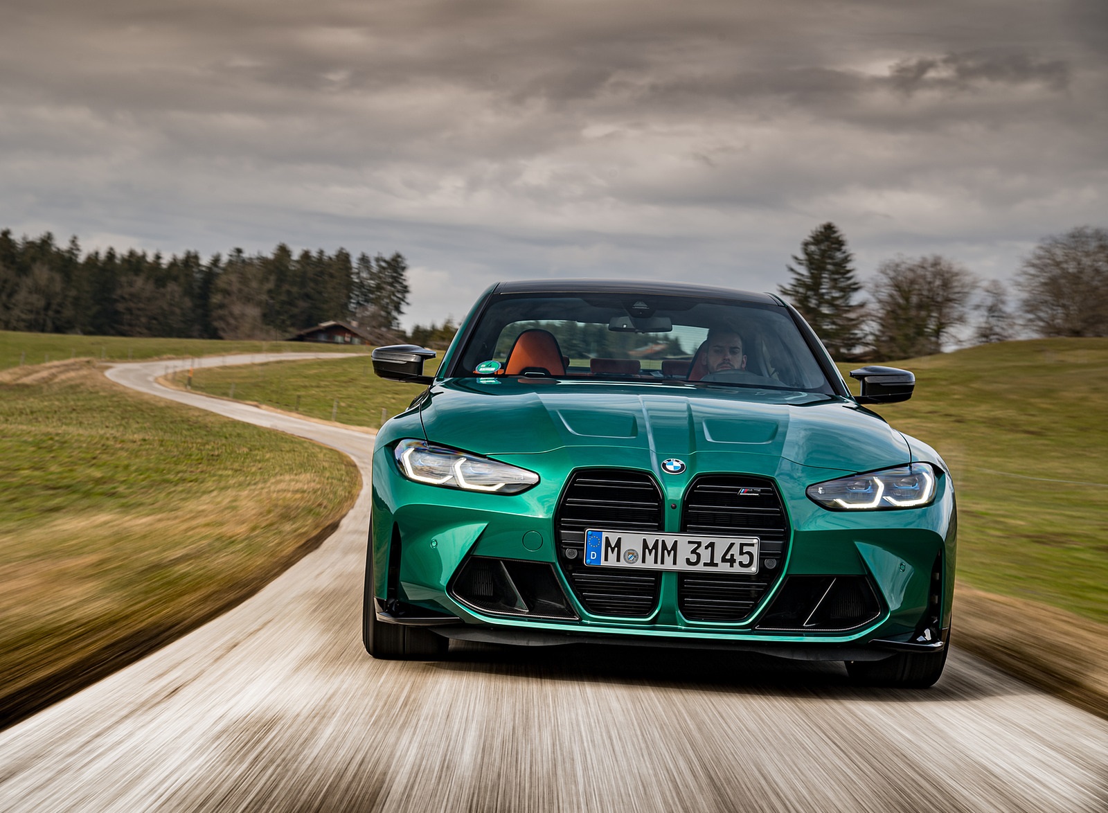 2021 BMW M3 Sedan Competition (Color: Isle of Men Green) Front Wallpapers #130 of 268