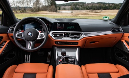 2021 BMW M3 Sedan Competition (Color: Isle of Men Green) Interior Cockpit Wallpapers  450x275 (159)