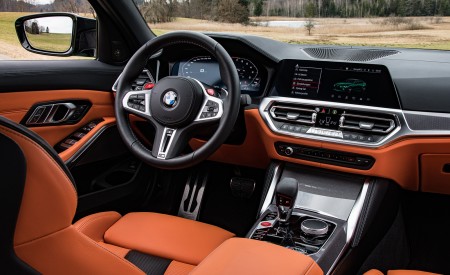 2021 BMW M3 Sedan Competition (Color: Isle of Men Green) Interior Wallpapers 450x275 (160)