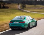2021 BMW M3 Sedan Competition (Color: Isle of Men Green) Rear Three-Quarter Wallpapers 150x120