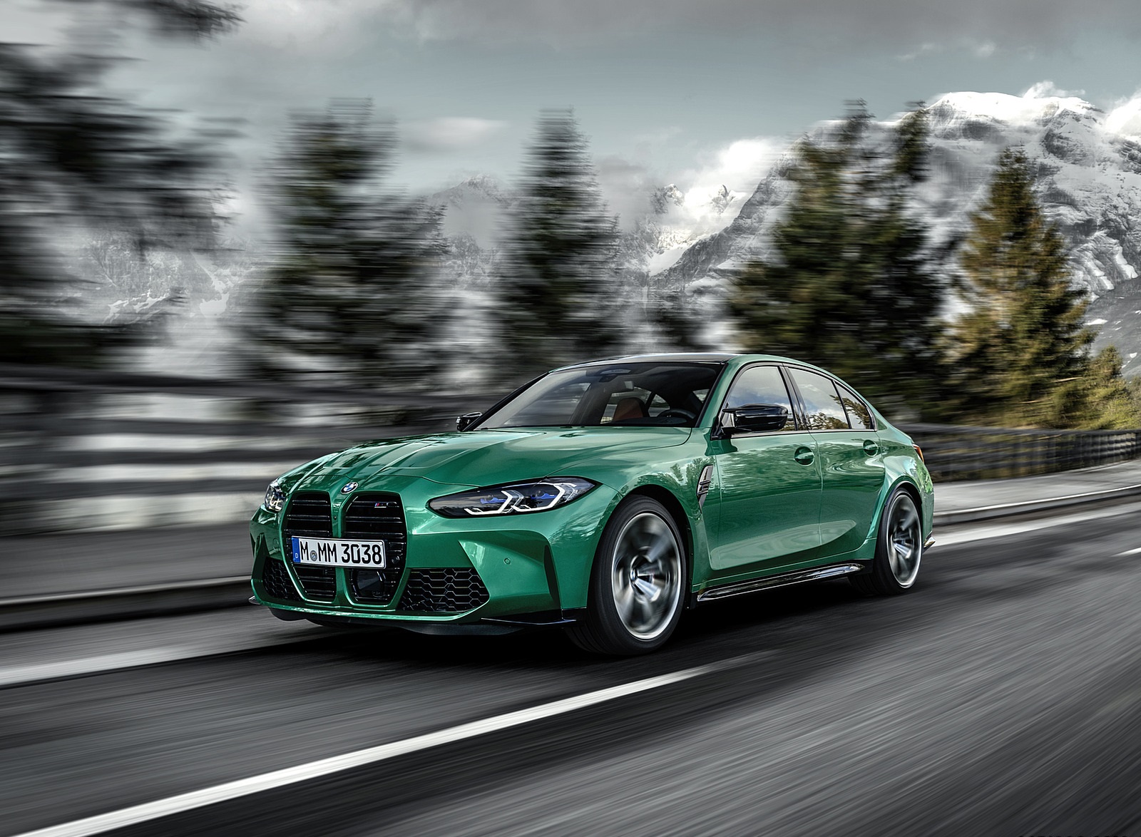 2021 BMW M3 Sedan Competition Front Three-Quarter Wallpapers  (4)