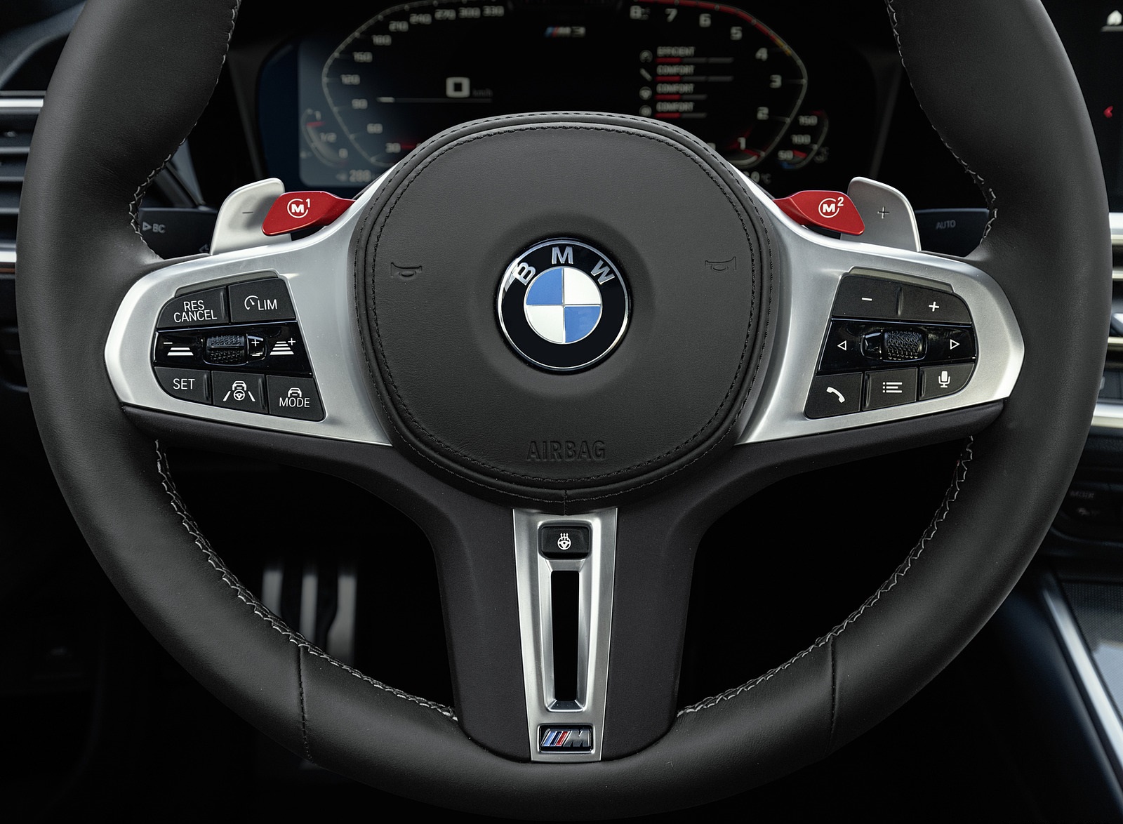 2021 BMW M3 Sedan Competition Interior Steering Wheel Wallpapers  #221 of 268
