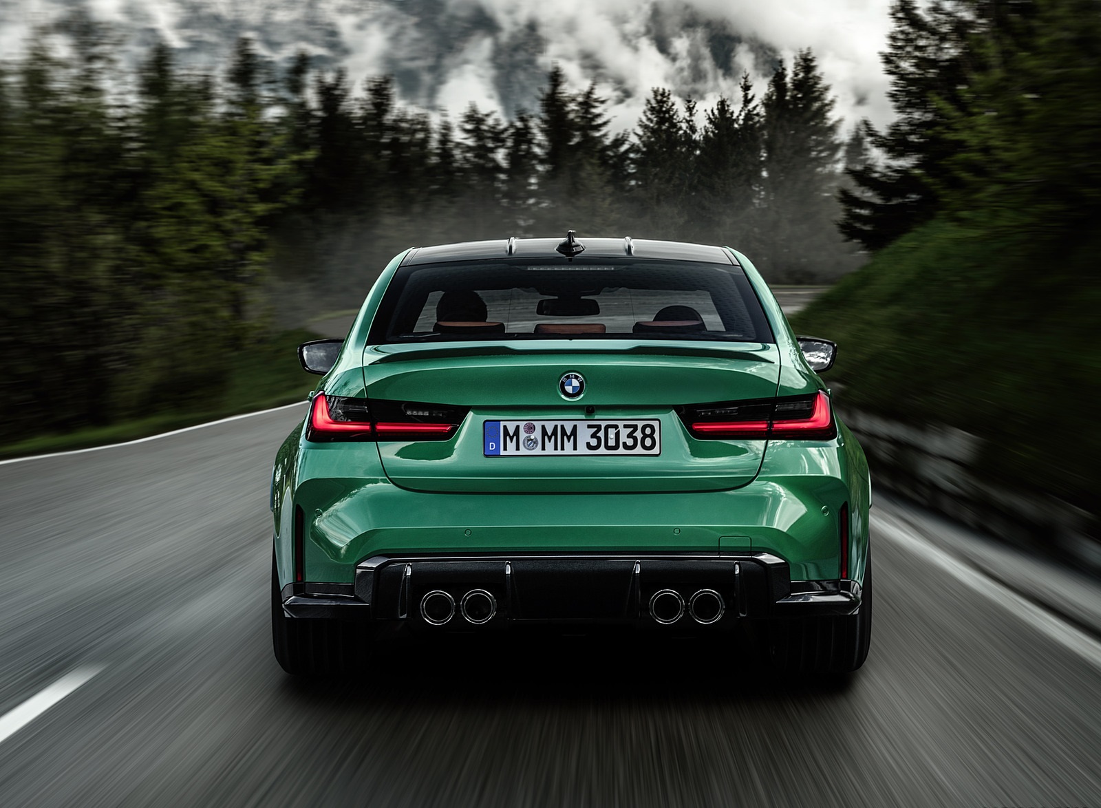 2021 BMW M3 Sedan Competition Rear Wallpapers (10)