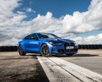 2021 BMW M4 Coupe Competition (Color: Portimao Blue) Front Three-Quarter Wallpapers 150x120