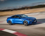 2021 BMW M4 Coupe Competition (Color: Portimao Blue) Front Three-Quarter Wallpapers 150x120