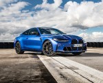 2021 BMW M4 Coupe Competition (Color: Portimao Blue) Front Three-Quarter Wallpapers 150x120